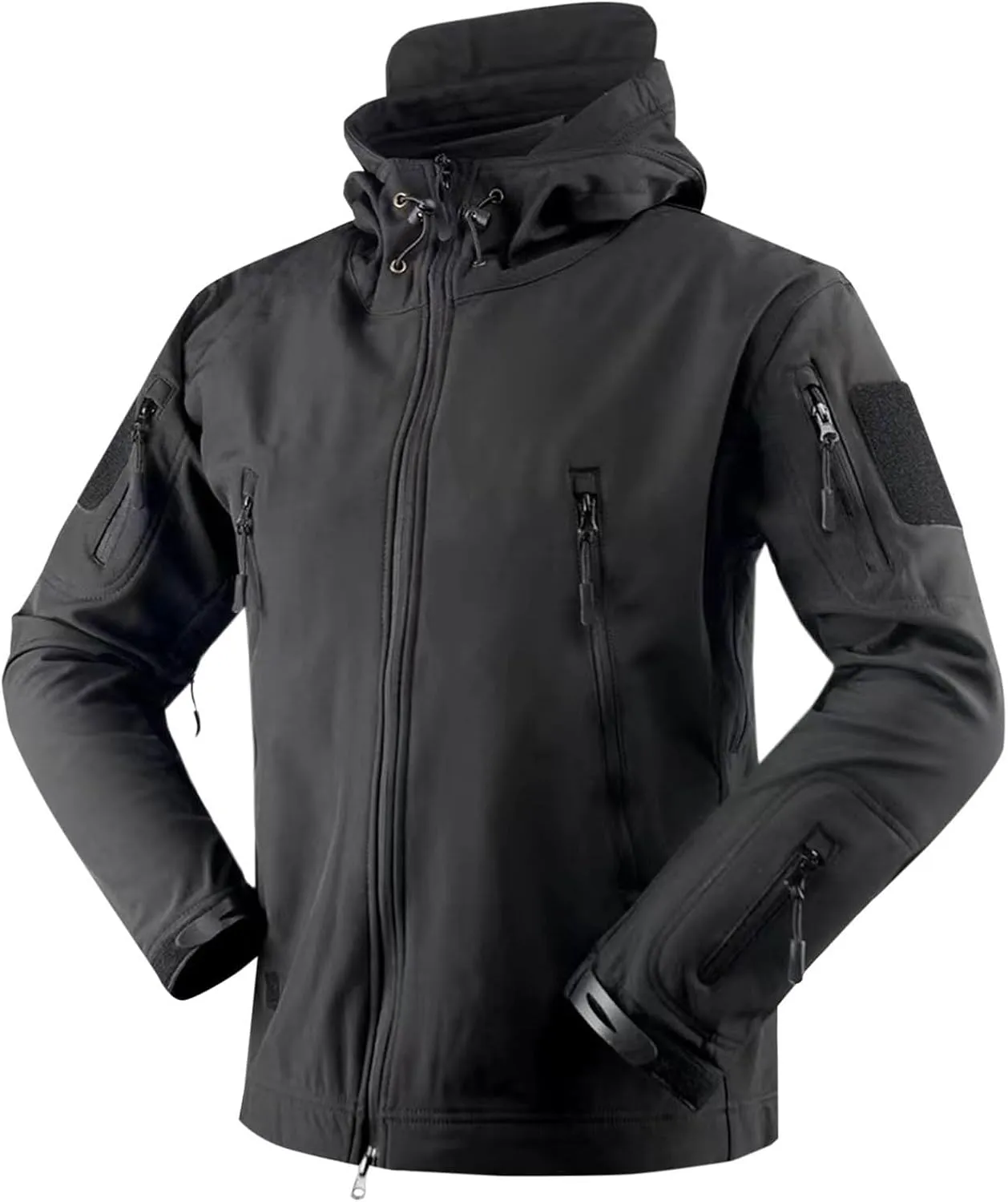 Waterproof Jackets For Men Lightweight Rain Jackets Hooded Raincoat Zip Windbreaker For Running Hiking Travel Coats