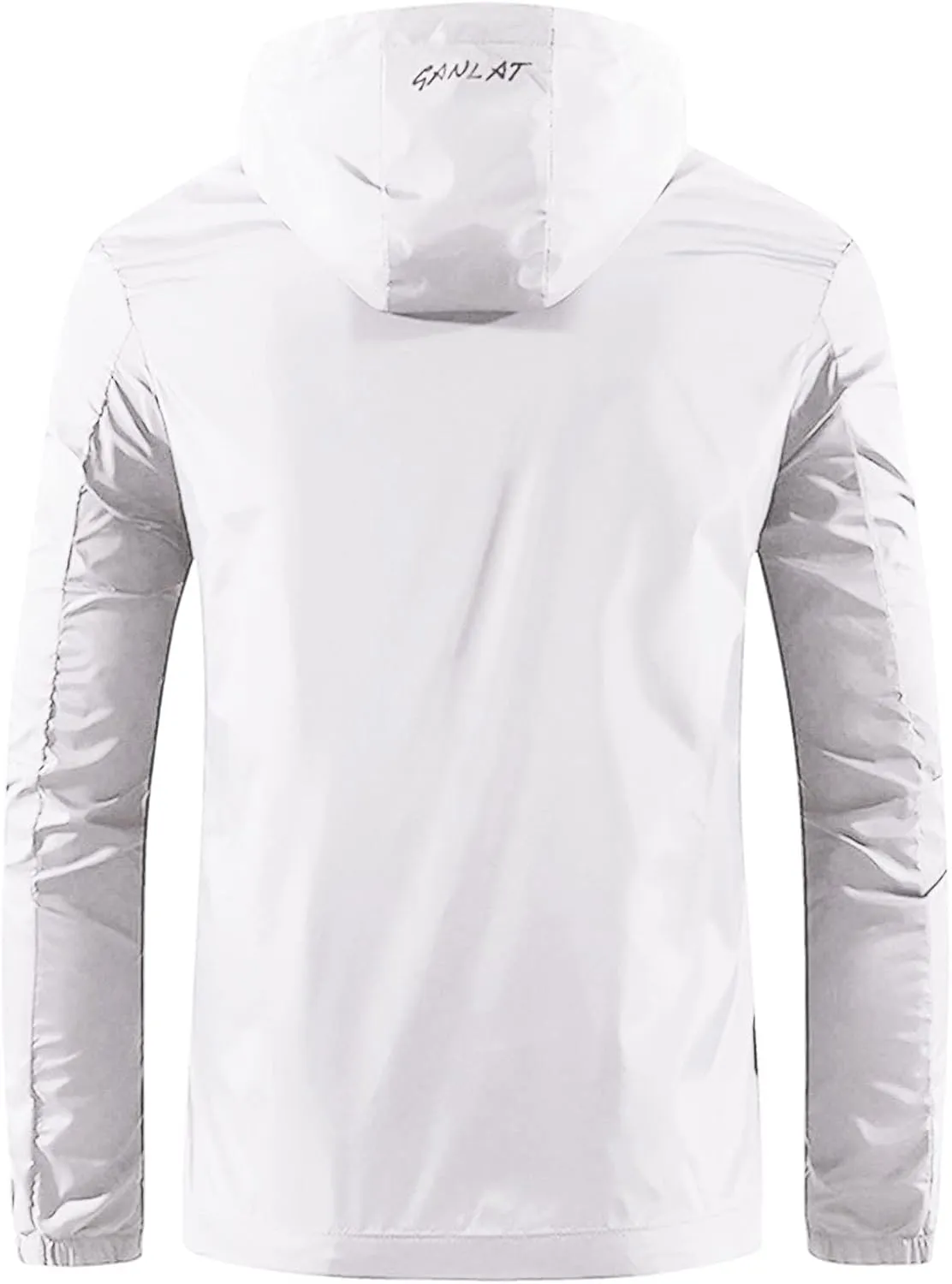Waterproof Jackets for Men, Men's Waterproof Softshell Jacket Lightweight Windbreaker Hooded Rain Coat for Outdoor