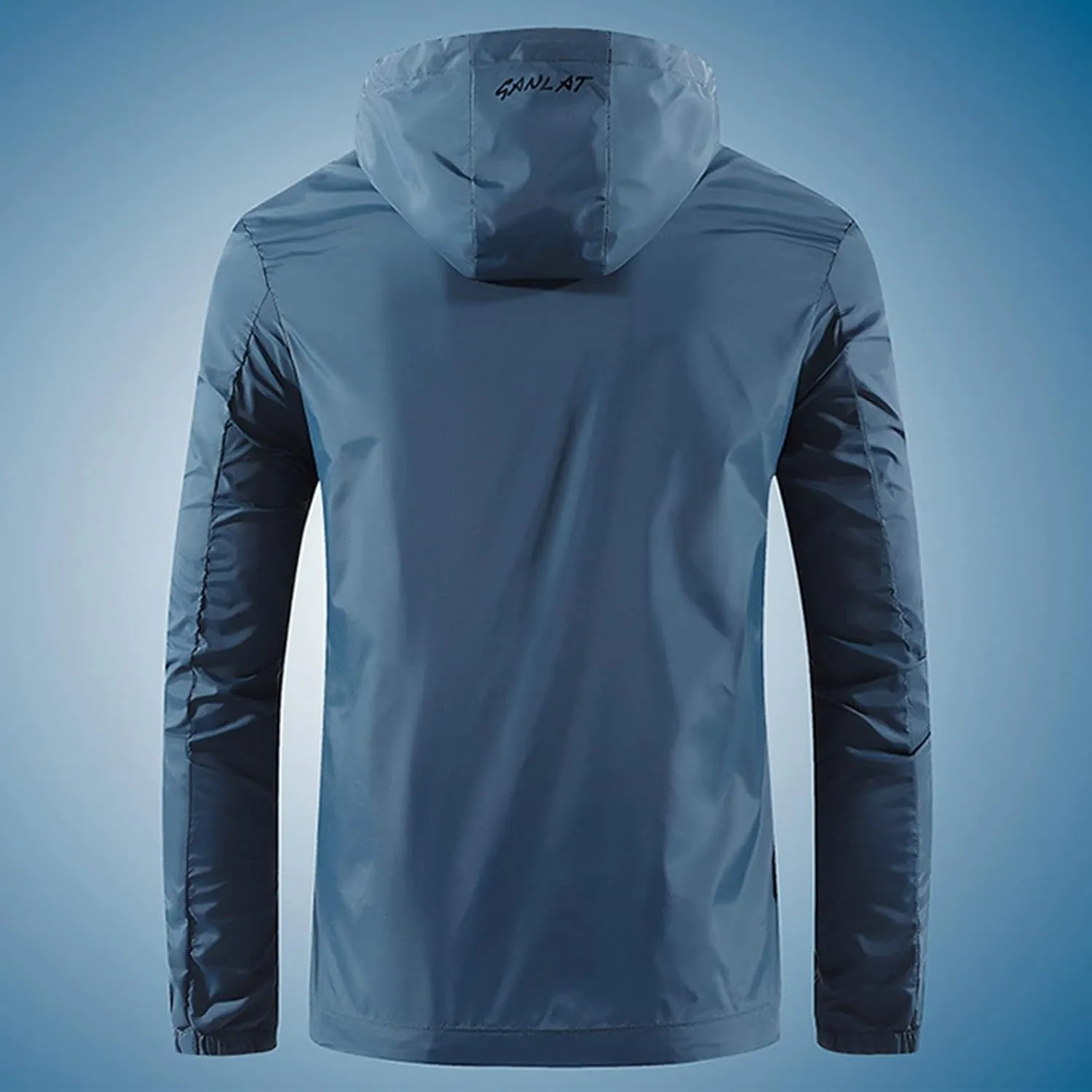 Waterproof Jackets for Men, Men's Waterproof Softshell Jacket Lightweight Windbreaker Hooded Rain Coat for Outdoor