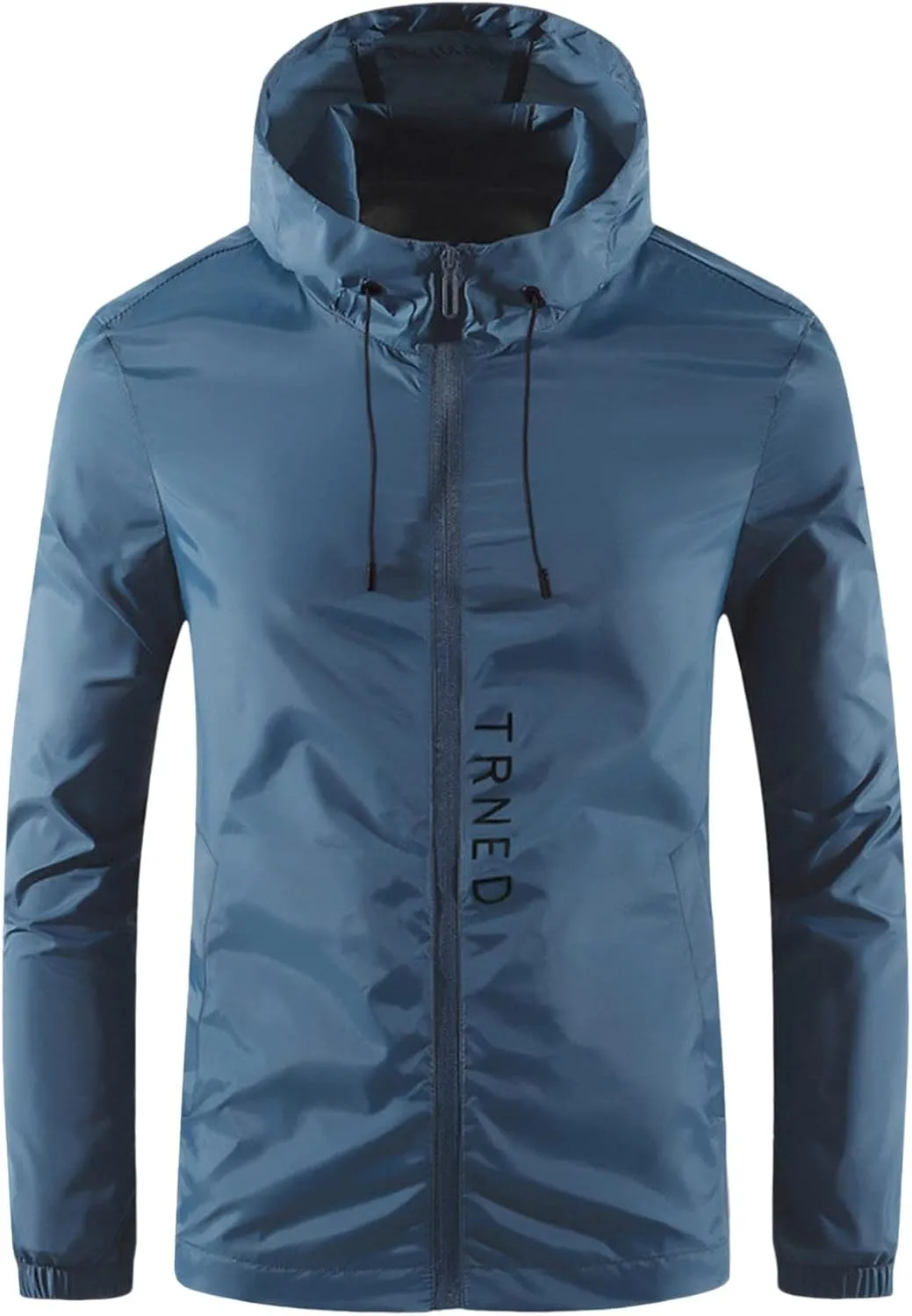 Waterproof Jackets for Men, Men's Waterproof Softshell Jacket Lightweight Windbreaker Hooded Rain Coat for Outdoor