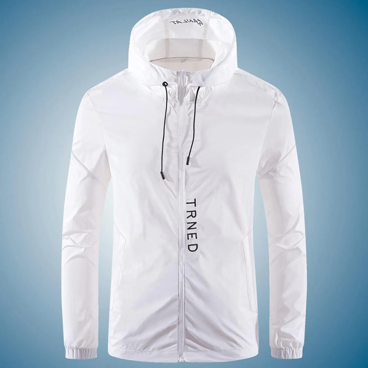 Waterproof Jackets for Men, Men's Waterproof Softshell Jacket Lightweight Windbreaker Hooded Rain Coat for Outdoor