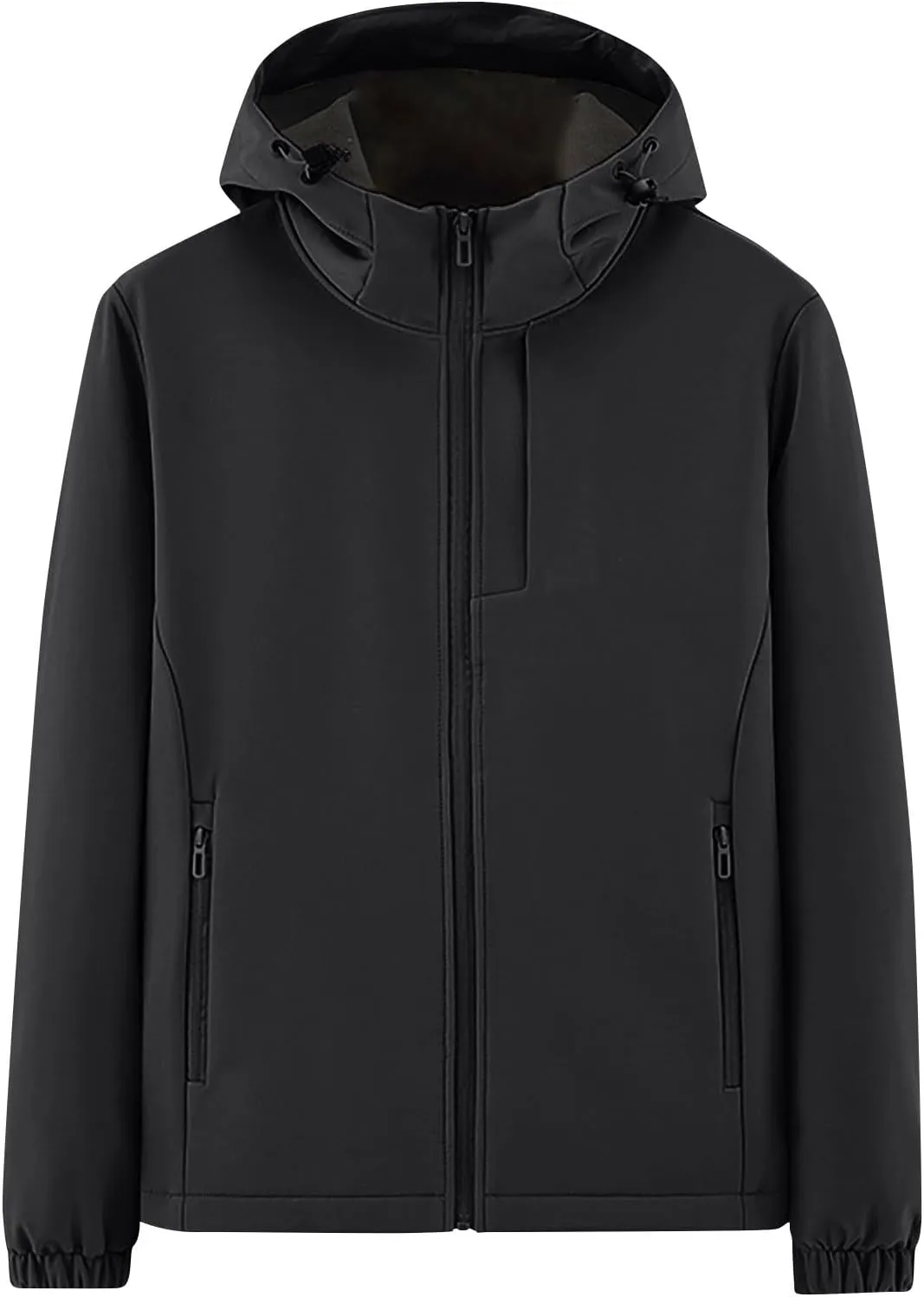 Waterproof Jackets for Men Outdoor Lightweight Hooded Jacket Windproof Zipper Windbreaker for Running Hiking Travel
