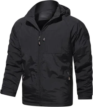 Waterproof Jackets for Men Raincoat for Men Military Tactical Jacket Coat Men'S Softshell Coats for Hiking Fishing