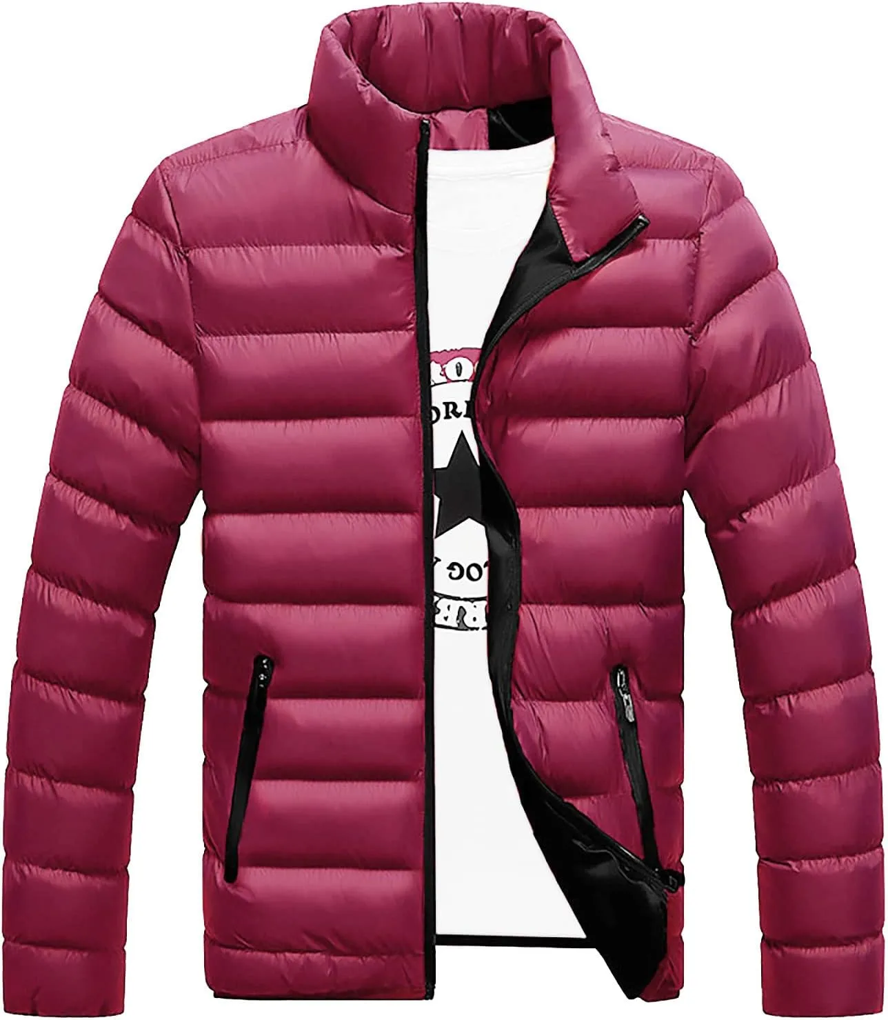 Winter Jackets for Men Puffer Jacket Men Lightweight Warm Puffy Windproof Waterproof Quilted Coat Down Jacket Men
