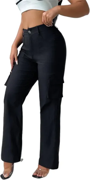 Women Cargo Joggers Cargo Pants High Waisted Stretch Hiking Pants with Pockets
