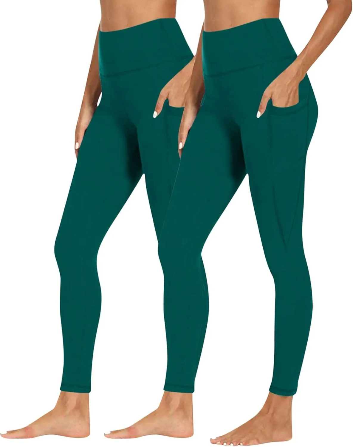 Women Leggings with Pockets, Leggings for Women Crossover Waist,Plus Size Leggings for Women Butt Lift