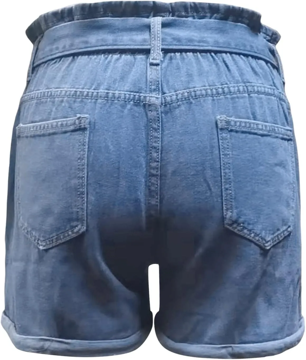 Womens Baggy Denim Short Summer 2025 High Waisted Drawstring Stretch Trendy Casual Teen Girls Jean Shorts Plus Size