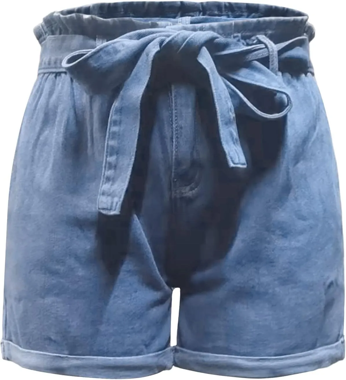 Womens Baggy Denim Short Summer 2025 High Waisted Drawstring Stretch Trendy Casual Teen Girls Jean Shorts Plus Size