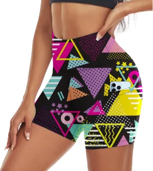 Women's Biker Shorts High Waisted Athletic Workout Yoga Running Shorts with Pockets