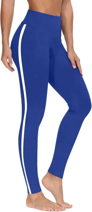Women's High Waist Yoga Leggings - Premium Soft Workout Stretch Gym Pants Running Sports Trousers Bottoms