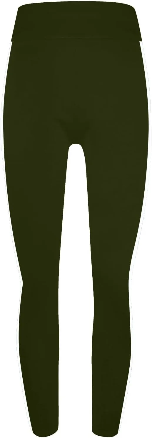 Women's High Waist Yoga Leggings - Premium Soft Workout Stretch Gym Pants Running Sports Trousers Bottoms