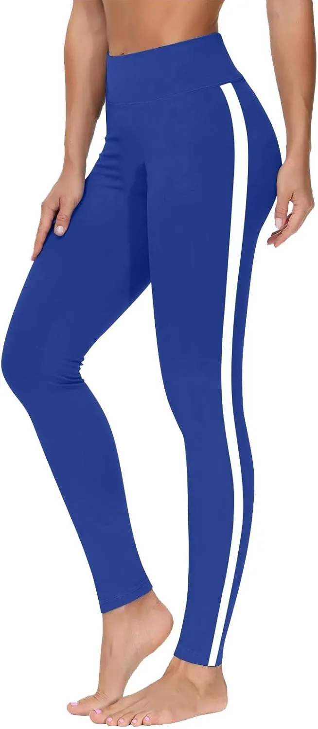 Women's High Waist Yoga Leggings - Premium Soft Workout Stretch Gym Pants Running Sports Trousers Bottoms