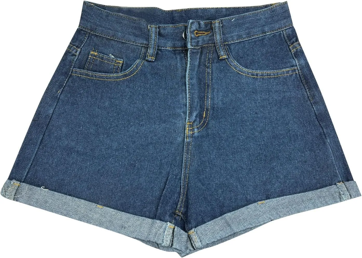 Womens Jean Shorts High Waisted Trendy Summer Wide Leg Stretchy Baggy Folded Hem Y2k Girls Denim Shorts Hot Shorts