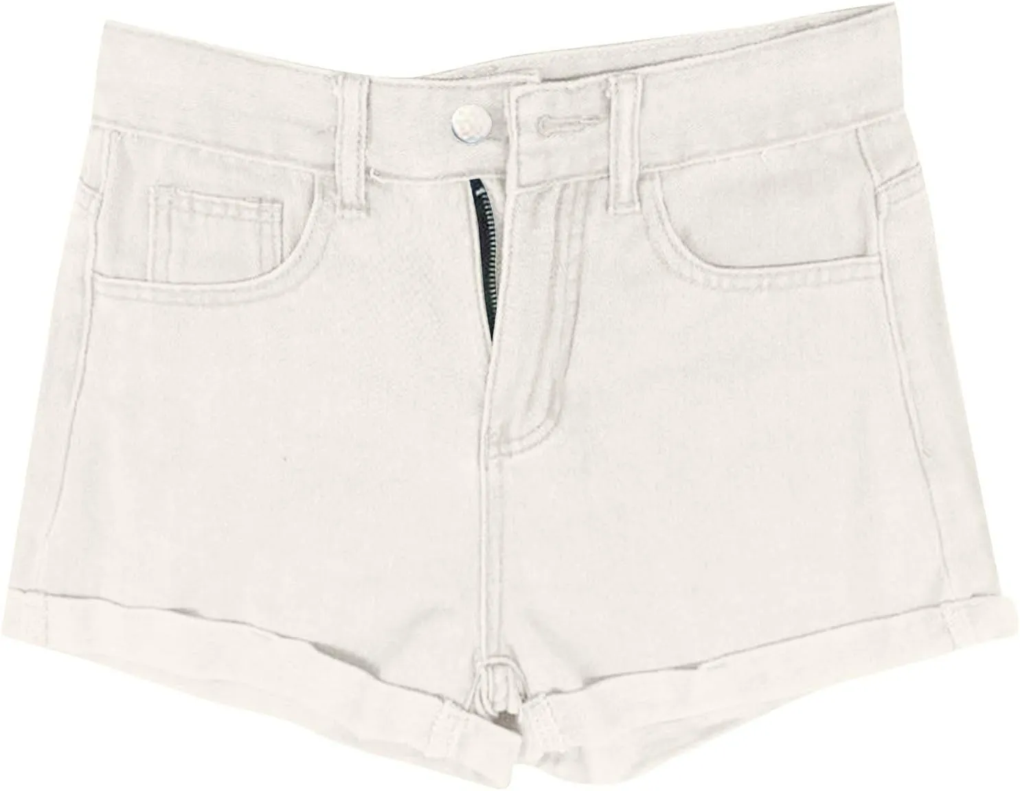 Womens Jean Shorts High Waisted Trendy Summer Wide Leg Stretchy Baggy Folded Hem Y2k Girls Denim Shorts Hot Shorts