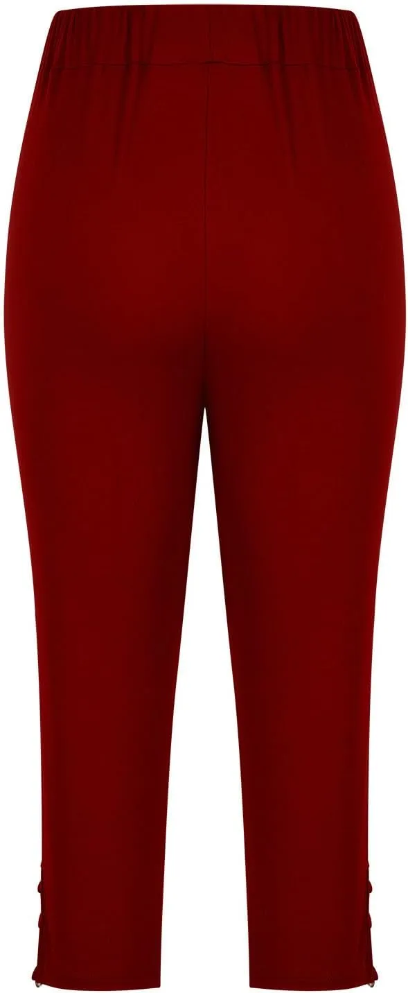 Womens Leggings Tummy Control Solid Color Leggings High Waisted Soft Leggings Plus Size Yoga Pants Trendy Leggings