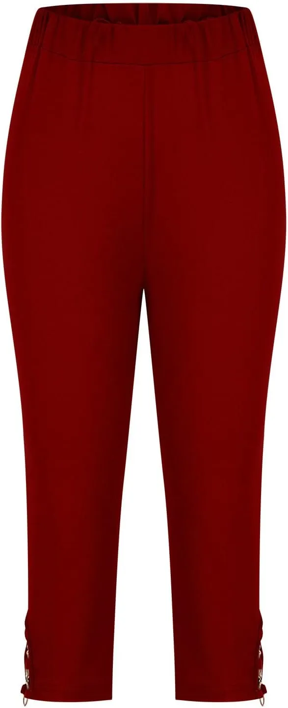 Womens Leggings Tummy Control Solid Color Leggings High Waisted Soft Leggings Plus Size Yoga Pants Trendy Leggings
