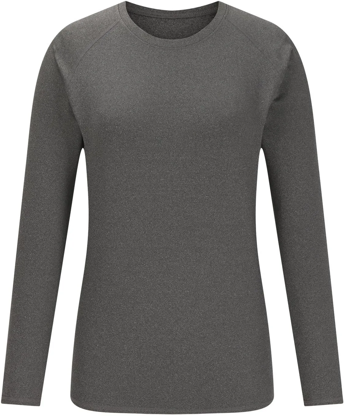 Womens Long Sleeve Shirts Basic Apparel Shirts Crewneck Tshirt Quick-Dry Workout Yoga Running Athletic Gym Tops