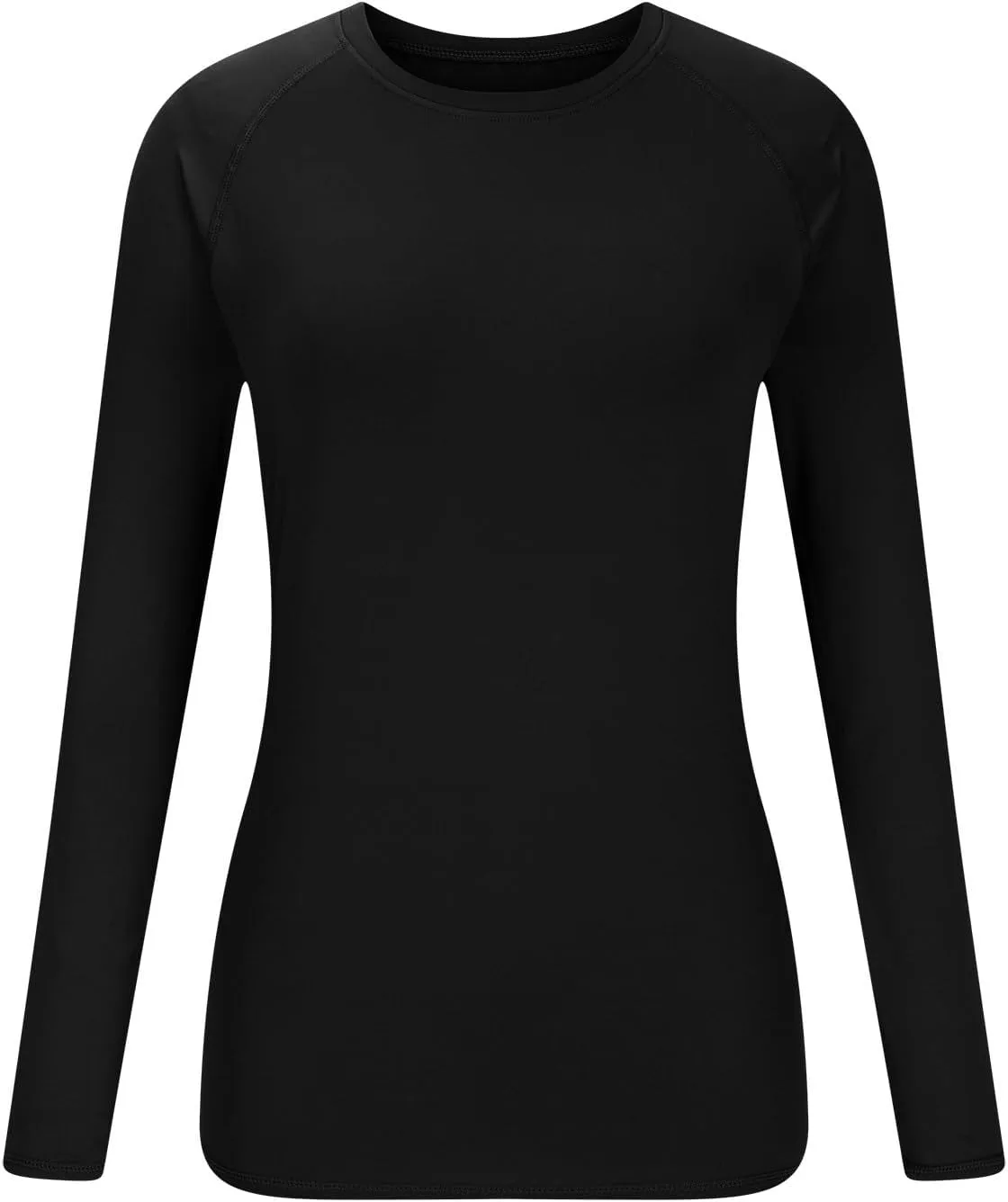 Womens Long Sleeve Shirts Basic Apparel Shirts Crewneck Tshirt Quick-Dry Workout Yoga Running Athletic Gym Tops