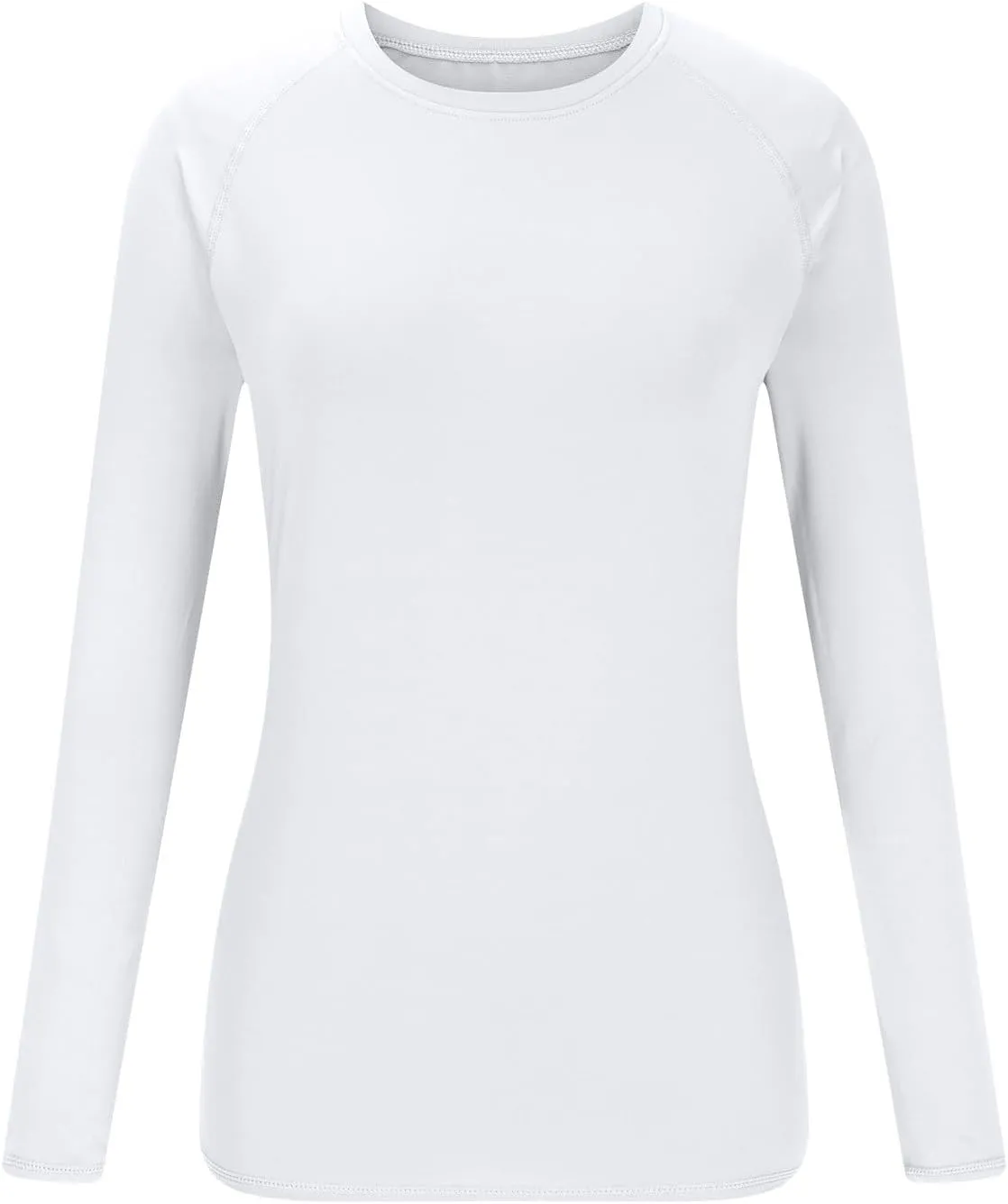 Womens Long Sleeve Shirts Basic Apparel Shirts Crewneck Tshirt Quick-Dry Workout Yoga Running Athletic Gym Tops