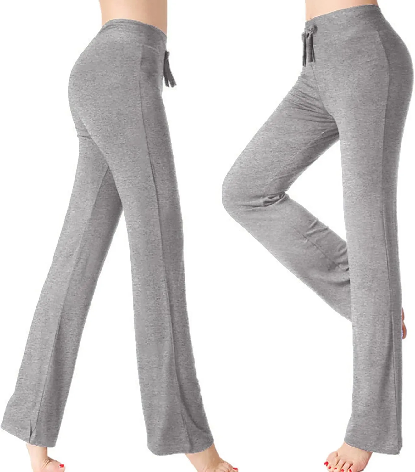 Women's Loose High Waist Wide Leg Yoga Pants Workout Leggings Casual Modal Long Trousers Gym Pants