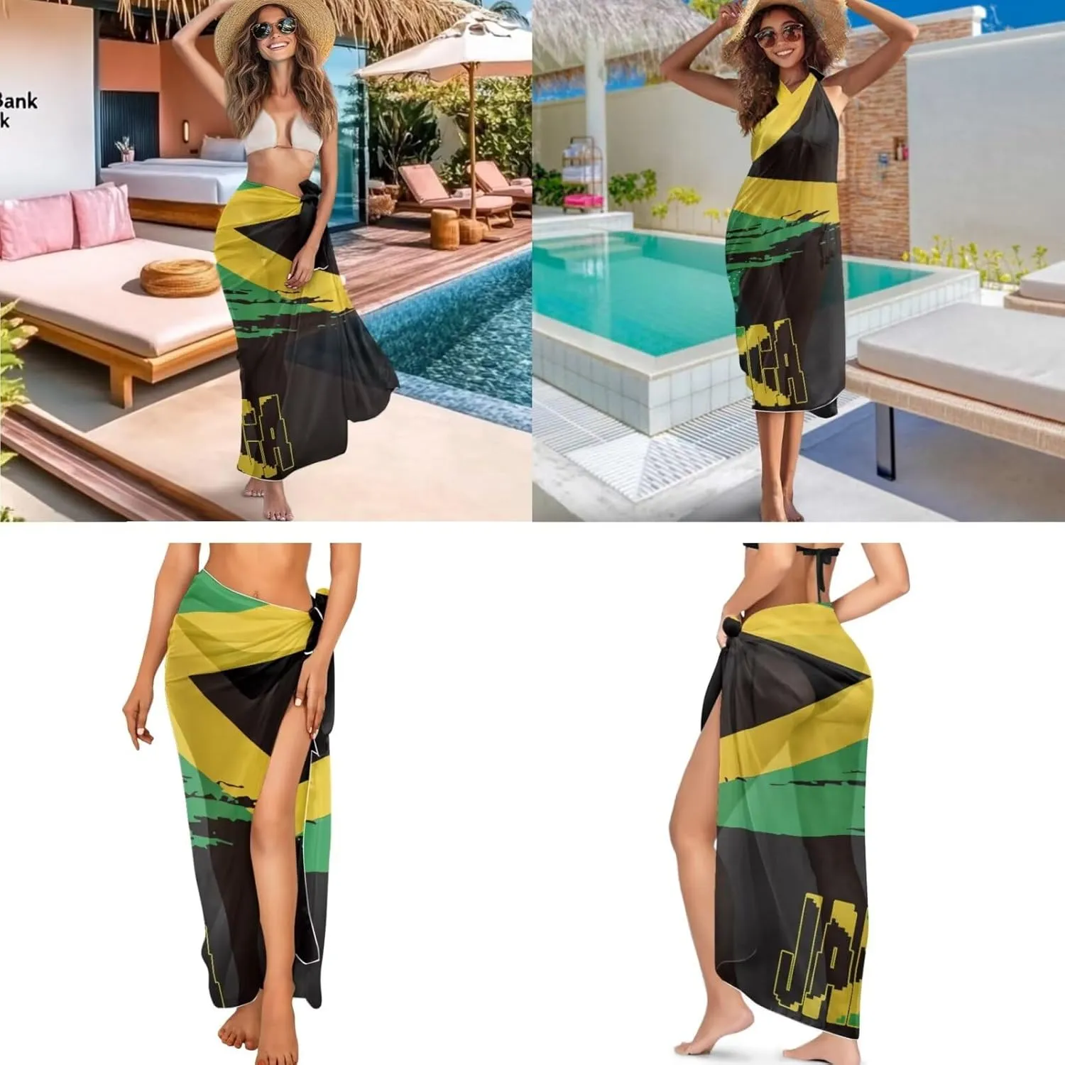 Womens One-Piece Swimsuits with Cover Up Wrap Skirt Tummy Control Swimwear Plus Size Bathing Suit 2X Monokini