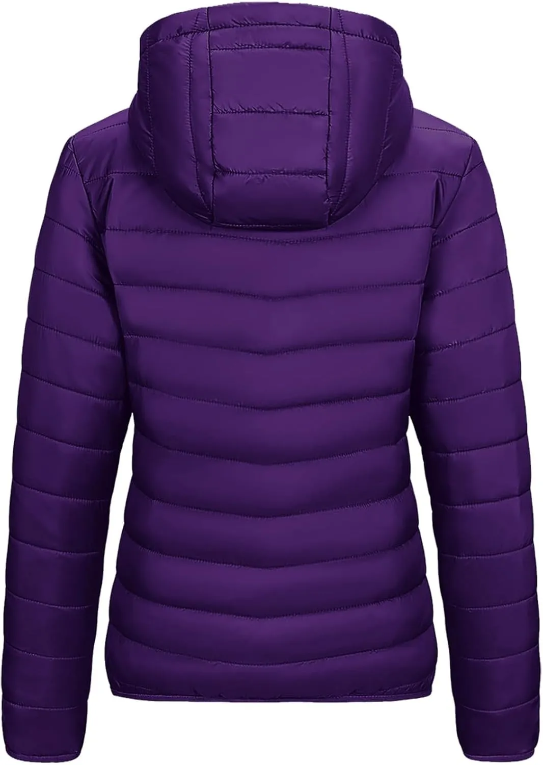 Women's Packable Puffer Jacket, Lightweight down Jackets Winter Warm Quilted Coats Full-Zip Cycling Running Jackets