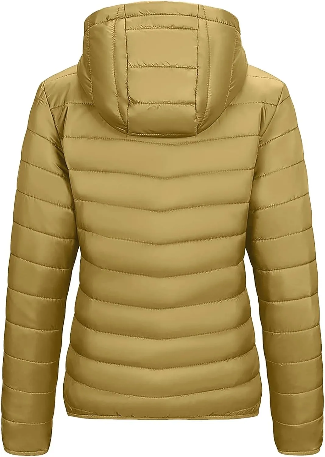 Women's Packable Puffer Jacket, Lightweight down Jackets Winter Warm Quilted Coats Full-Zip Cycling Running Jackets