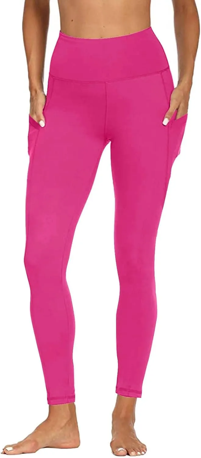 Womens Pants Trendy, Bell Bottom Yoga Pants,Womens Legging with Pockets,Athletic Pants for Women with Pockets