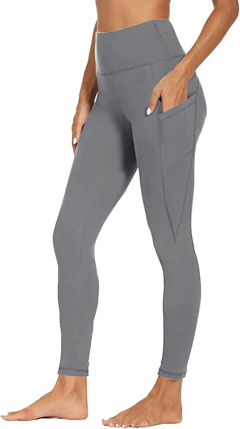 Womens Pants Trendy, Bell Bottom Yoga Pants,Womens Legging with Pockets,Athletic Pants for Women with Pockets