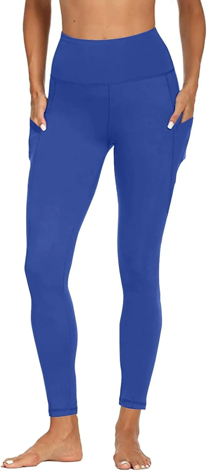 Womens Pants Trendy, Bell Bottom Yoga Pants,Womens Legging with Pockets,Athletic Pants for Women with Pockets