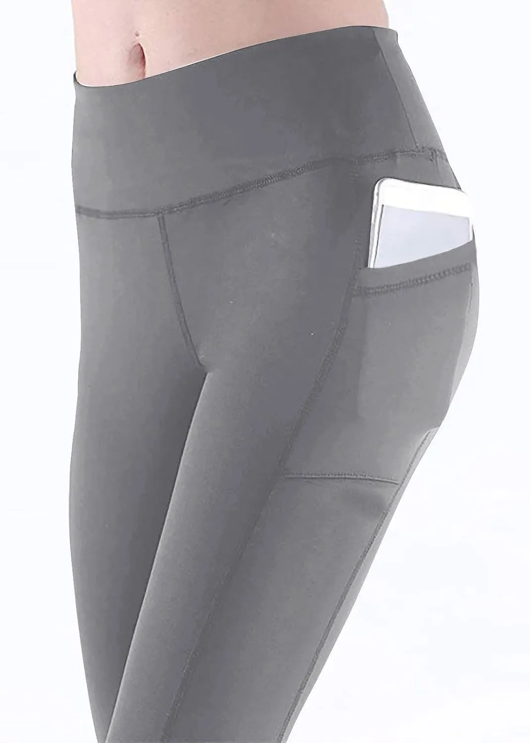 Womens Pants Trendy, Bell Bottom Yoga Pants,Womens Legging with Pockets,Athletic Pants for Women with Pockets