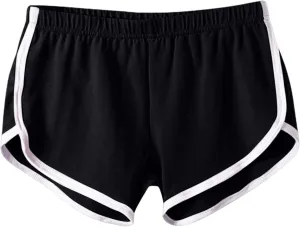 Women's Quick-Dry Running Shorts Workout Sport Layer Active Shorts with Pockets