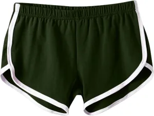 Women's Quick-Dry Running Shorts Workout Sport Layer Active Shorts with Pockets