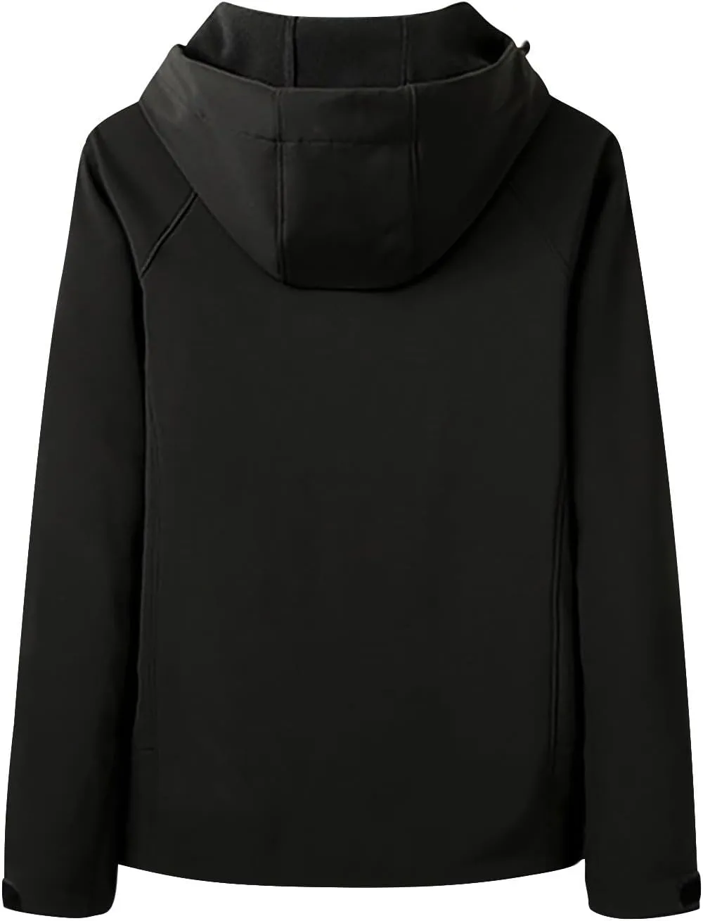 Women's Rain Jacket Plus Size Softshell Raincoat Fleece Lined Warm Hooded Windbreaker Waterproof Jackets With Pocket