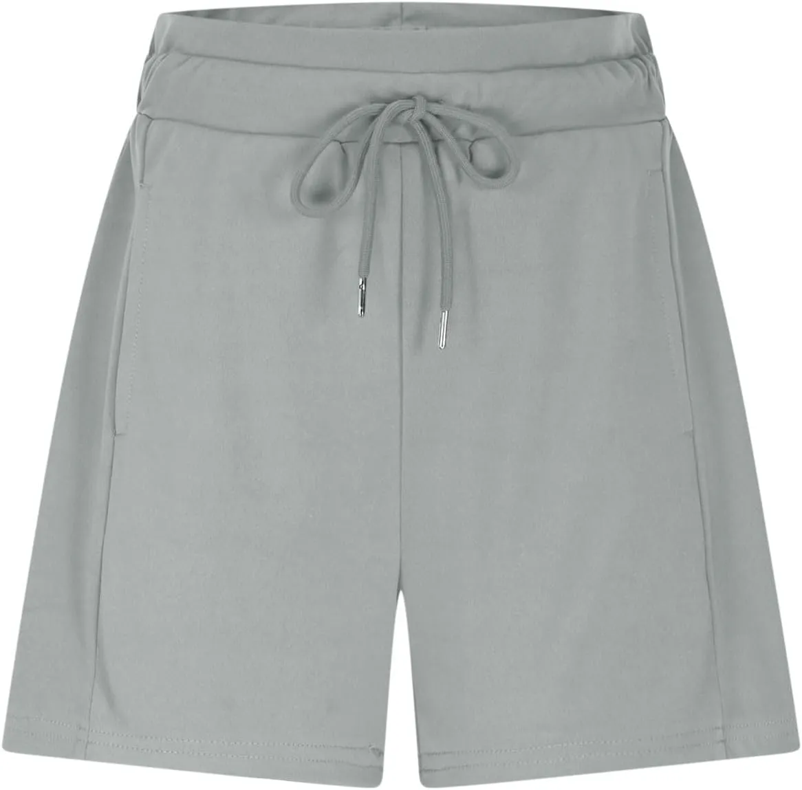 Women's Running Shorts with Pockets Summer High Waisted Drawstring Workout Shorts Casual Lounge Athletic Short Pants