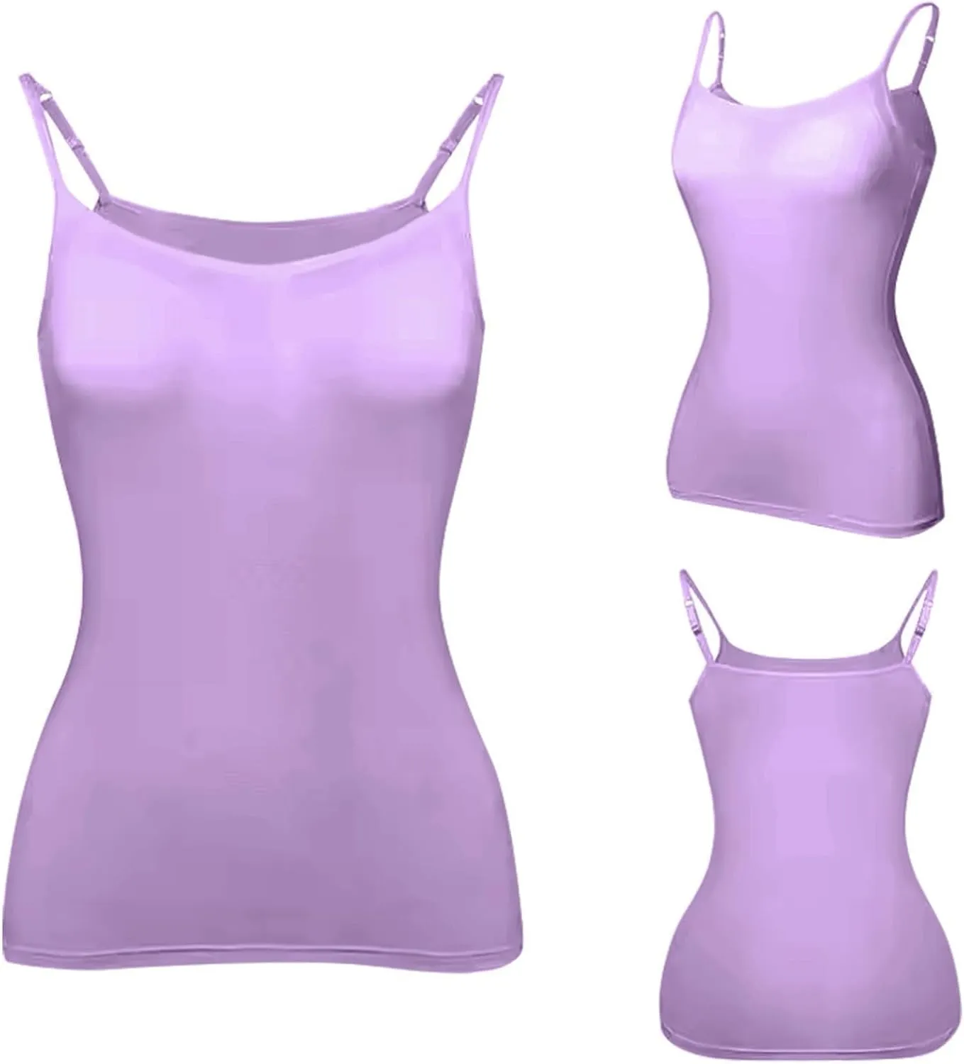 Womens Shelf Bra Tank Tops 2025 Basic Workout Camis Padded Yoga Shirt Cotton Undershirt