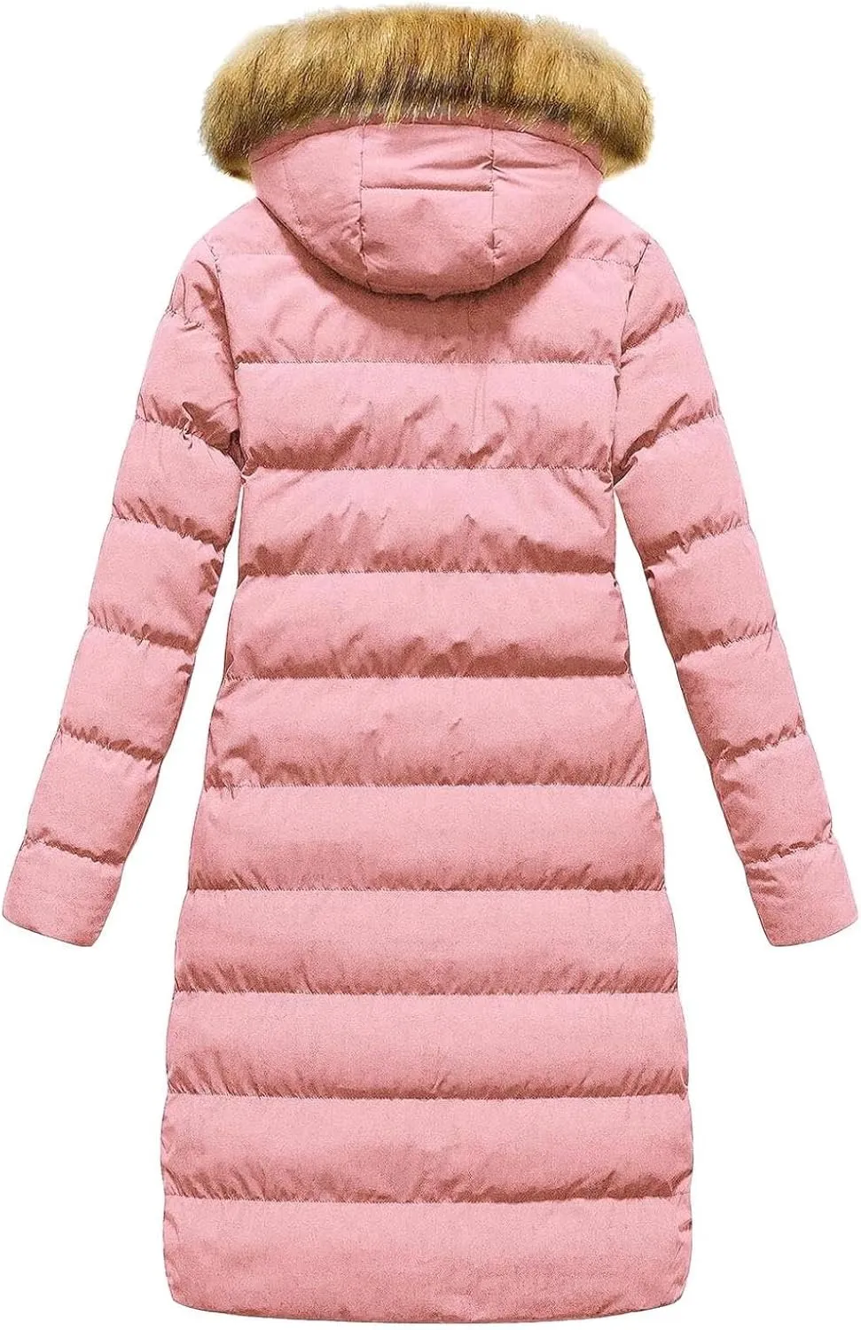 Womens Shiny Jacket With Removable Hood Winter Casual Going Out Parka Coat Long Plus Size Thicken Puffer Coat