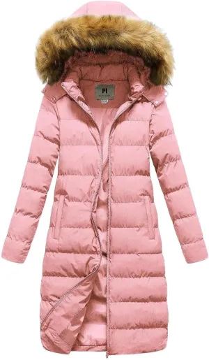 Womens Shiny Jacket With Removable Hood Winter Casual Going Out Parka Coat Long Plus Size Thicken Puffer Coat