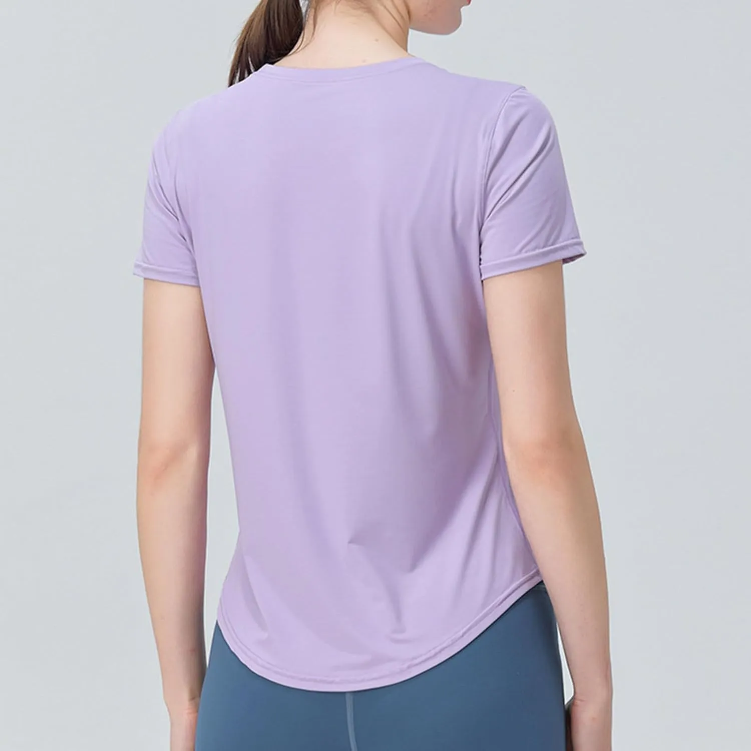 Women's Short Sleeve Shirt UPF Sun Protection T-Shirts Quick Dry Workout Gym Running Tops Basic Yoga Shirts
