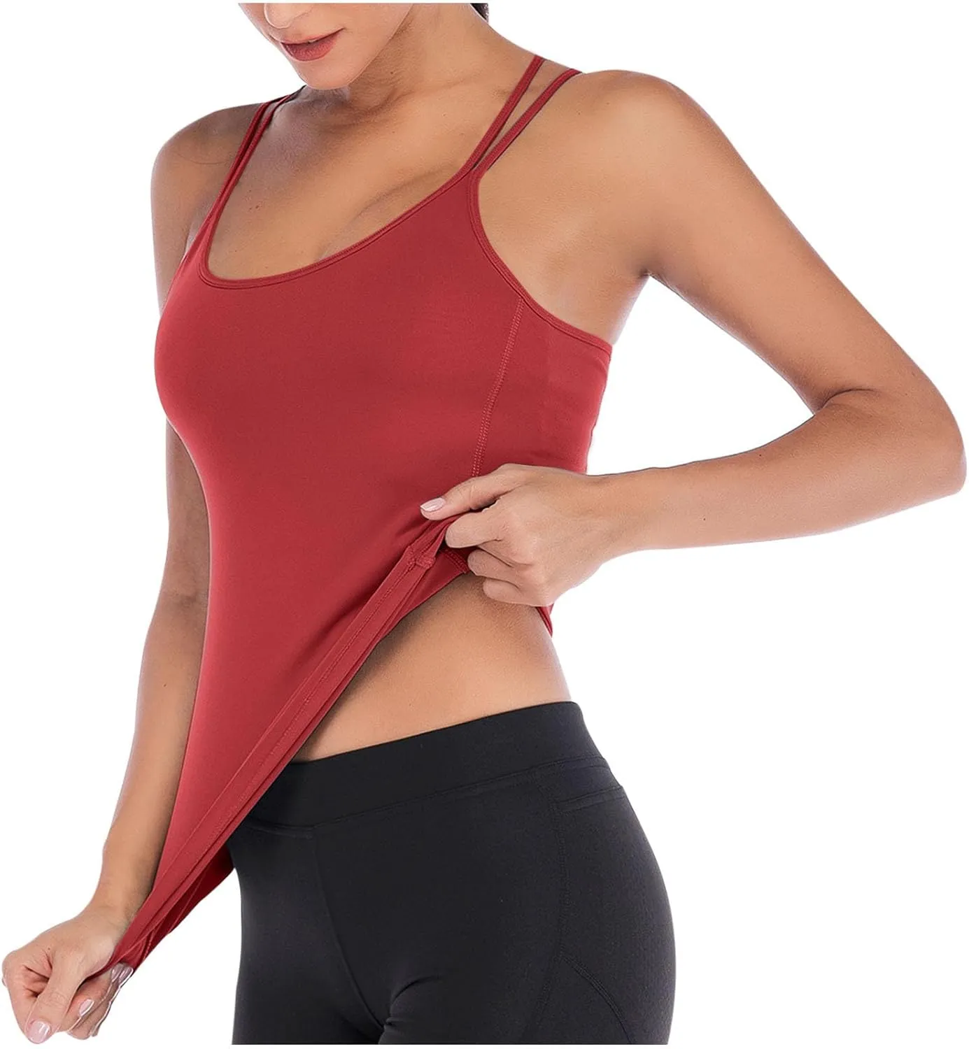 Womens Tank Tops Cross Backless Gym Workout Tops Sleeveless Seamless Running Yoga Shirts Athletic Sports Clothes