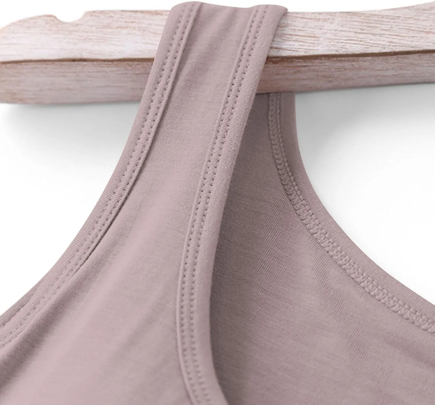 Womens Tank Tops with Built in Bra Seamless Crewneck Workout Tops Sleeveless Athletic Yoga Shirts Sports Gym Clothes