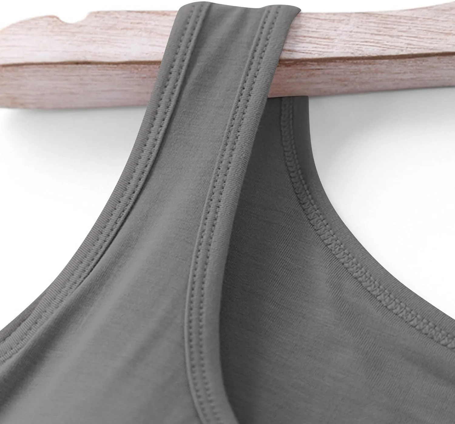 Womens Tank Tops with Built in Bra Seamless Crewneck Workout Tops Sleeveless Athletic Yoga Shirts Sports Gym Clothes