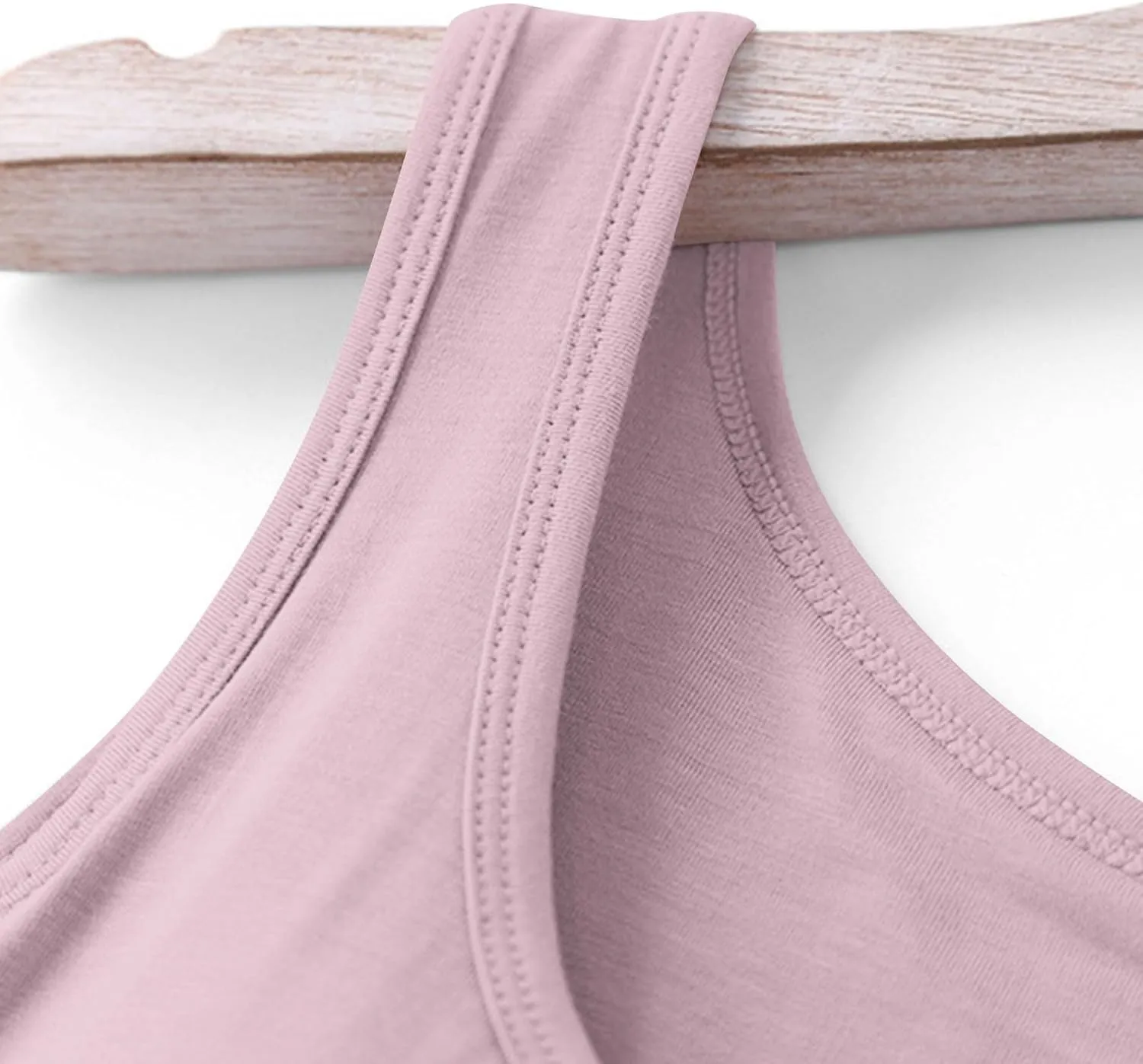 Womens Tank Tops with Built in Bra Seamless Crewneck Workout Tops Sleeveless Athletic Yoga Shirts Sports Gym Clothes