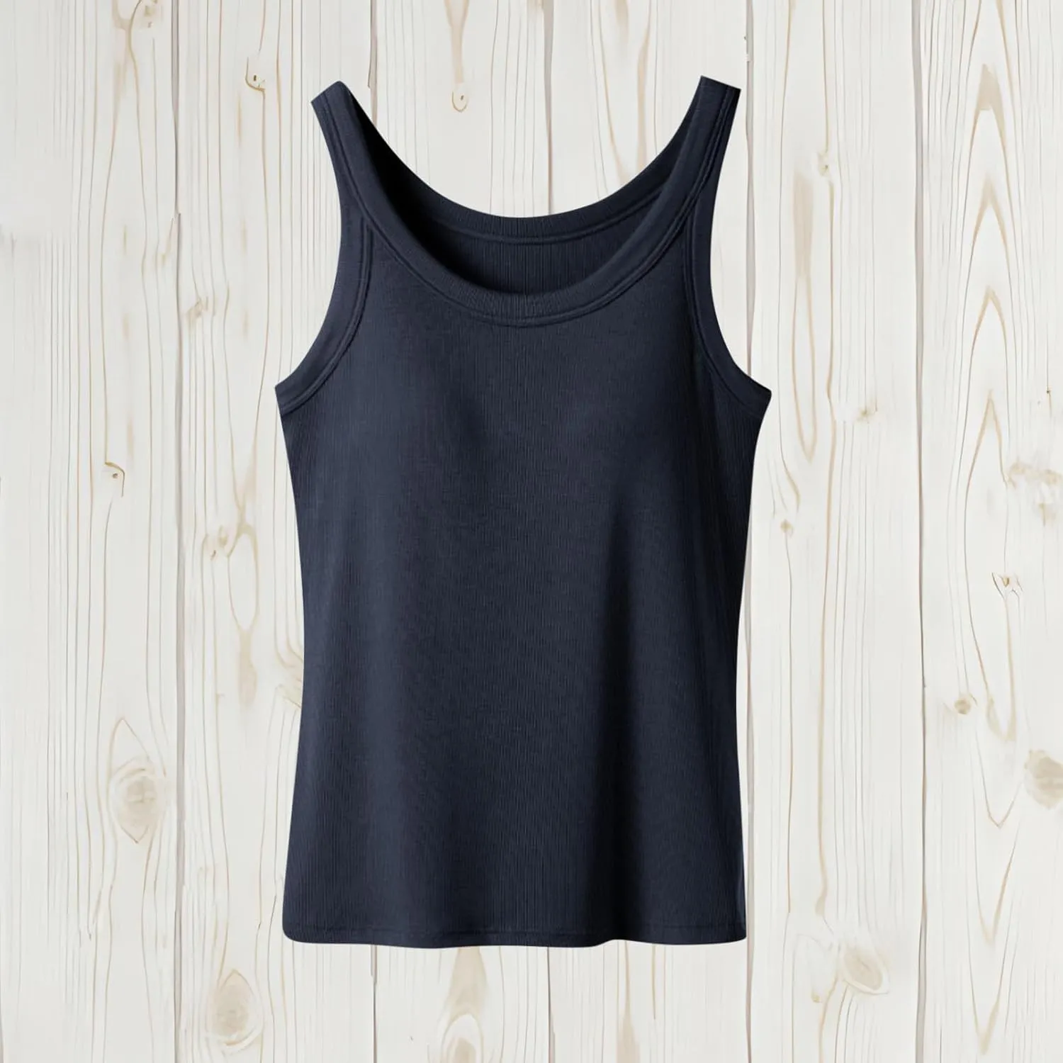 Women's Tank Tops with Built in Bras Athletic Yoga Undershirts Summer Strap Layer Cami Camisole Top with Chest Pad