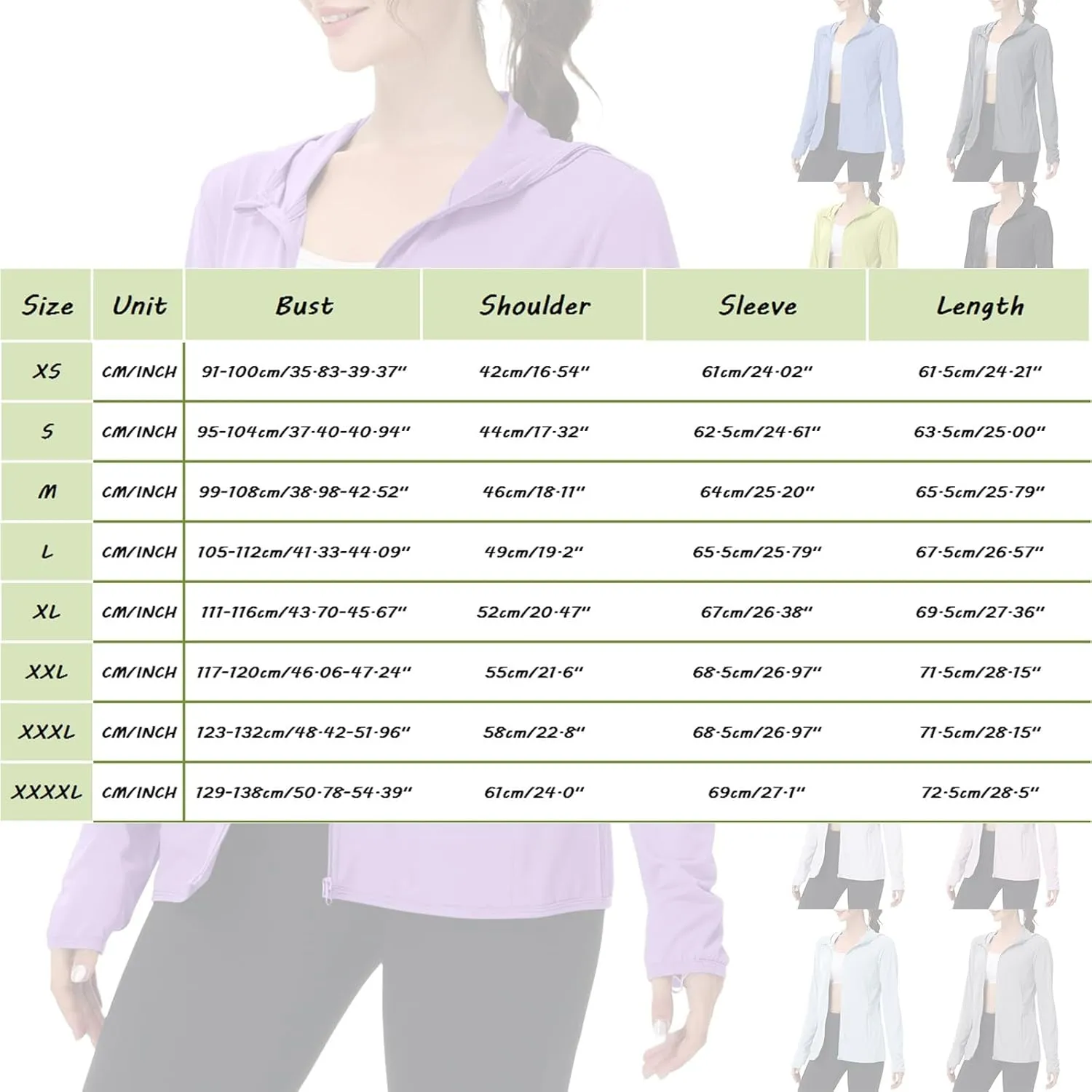 Womens UPF 50  Sun Protection Hoodie Jacket Lightweight Athletic Jacket with Zip Pockets Full Zip Long Sleeve Shirts