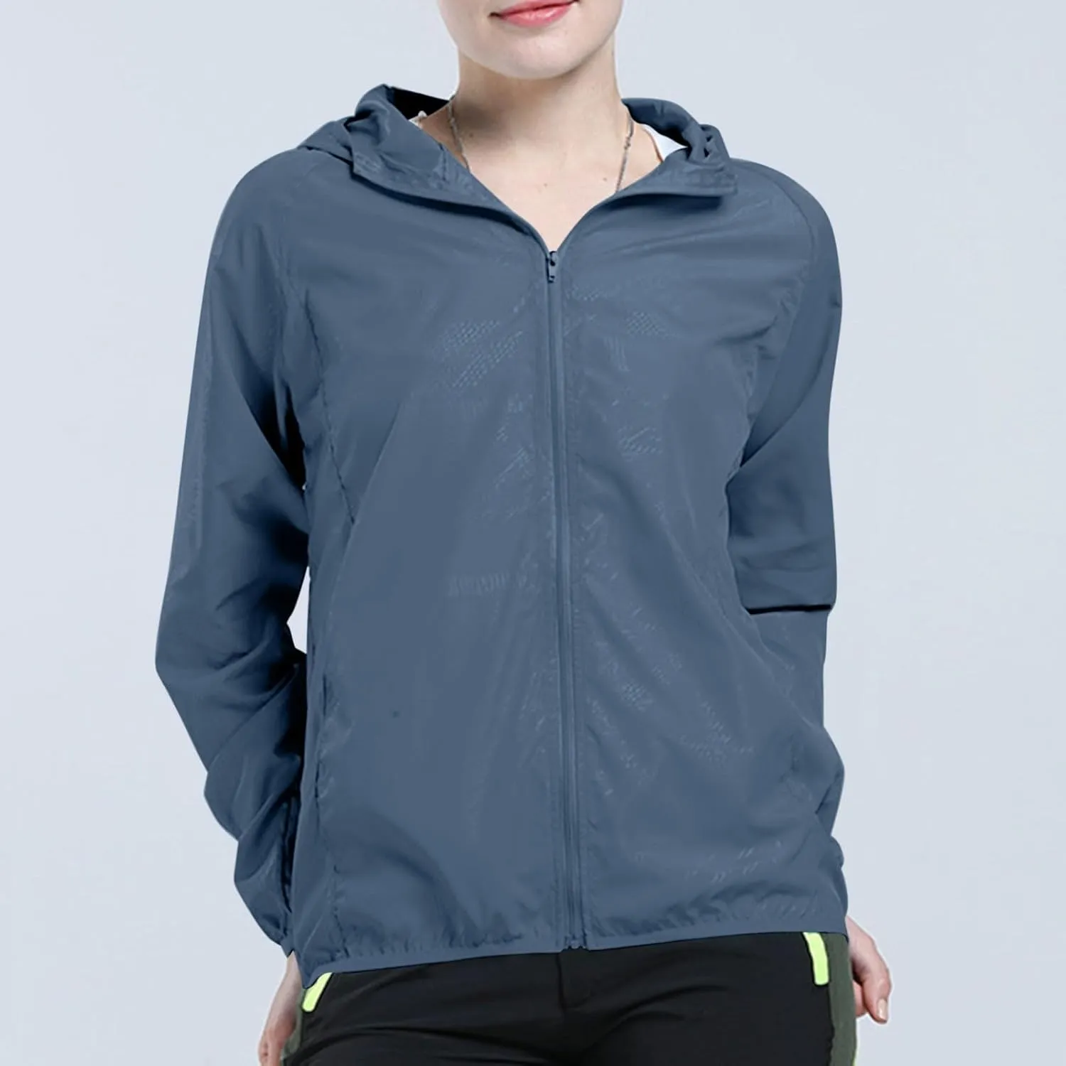 Women's UPF 50  Sun Protection Shirts SPF Jacket UV Hoodie Long Sleeve Summer Clothing for Outdoor Hiking