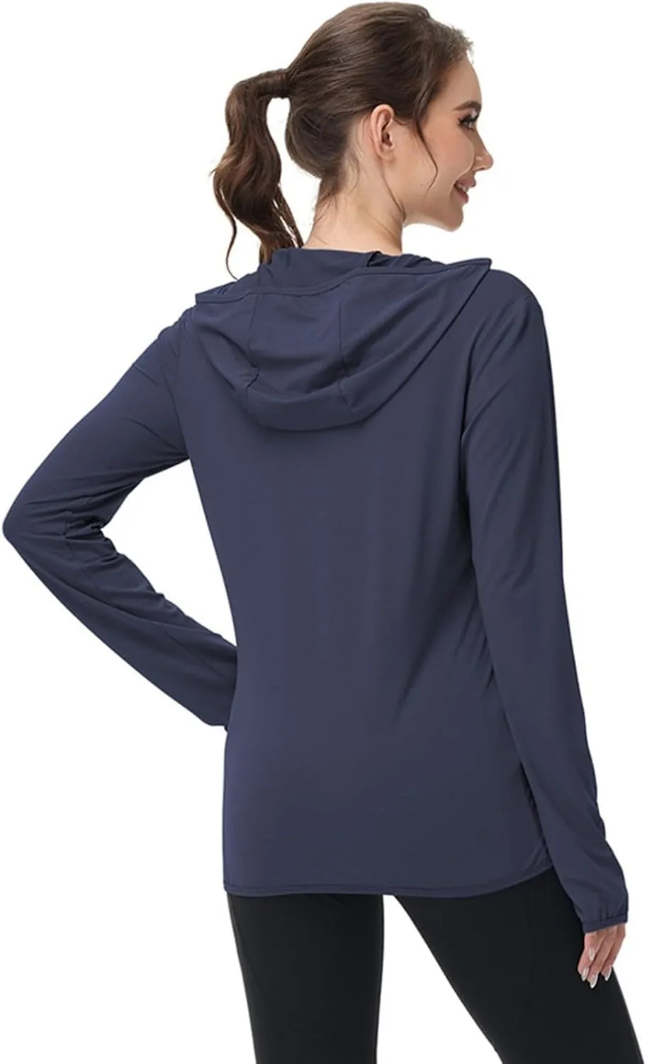 Women's UPF Sun Protection Shirts SPF Jacket UV Cooling Hoodie Long Sleeve Zip Up Summer Clothing for Outdoor Hiking