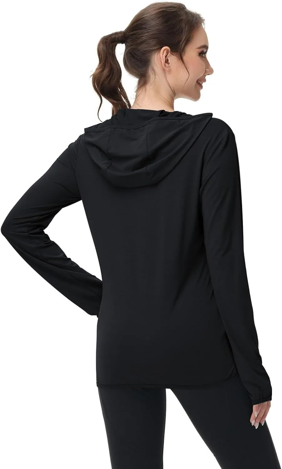 Women's UPF Sun Protection Shirts SPF Jacket UV Cooling Hoodie Long Sleeve Zip Up Summer Clothing for Outdoor Hiking