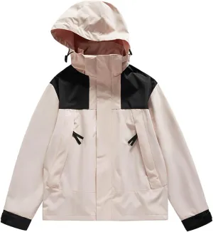 Women's Waterproof Rain Coats Packable Rain Jacket Breathable Hooded Raincoats Windbreaker With Pockets For Outdoor