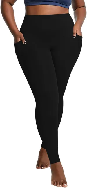 Womens Workout Leggings High Waisted, Plus Size Gym Clothes for Women,Tall Leggings for Women Long 34 Inseam
